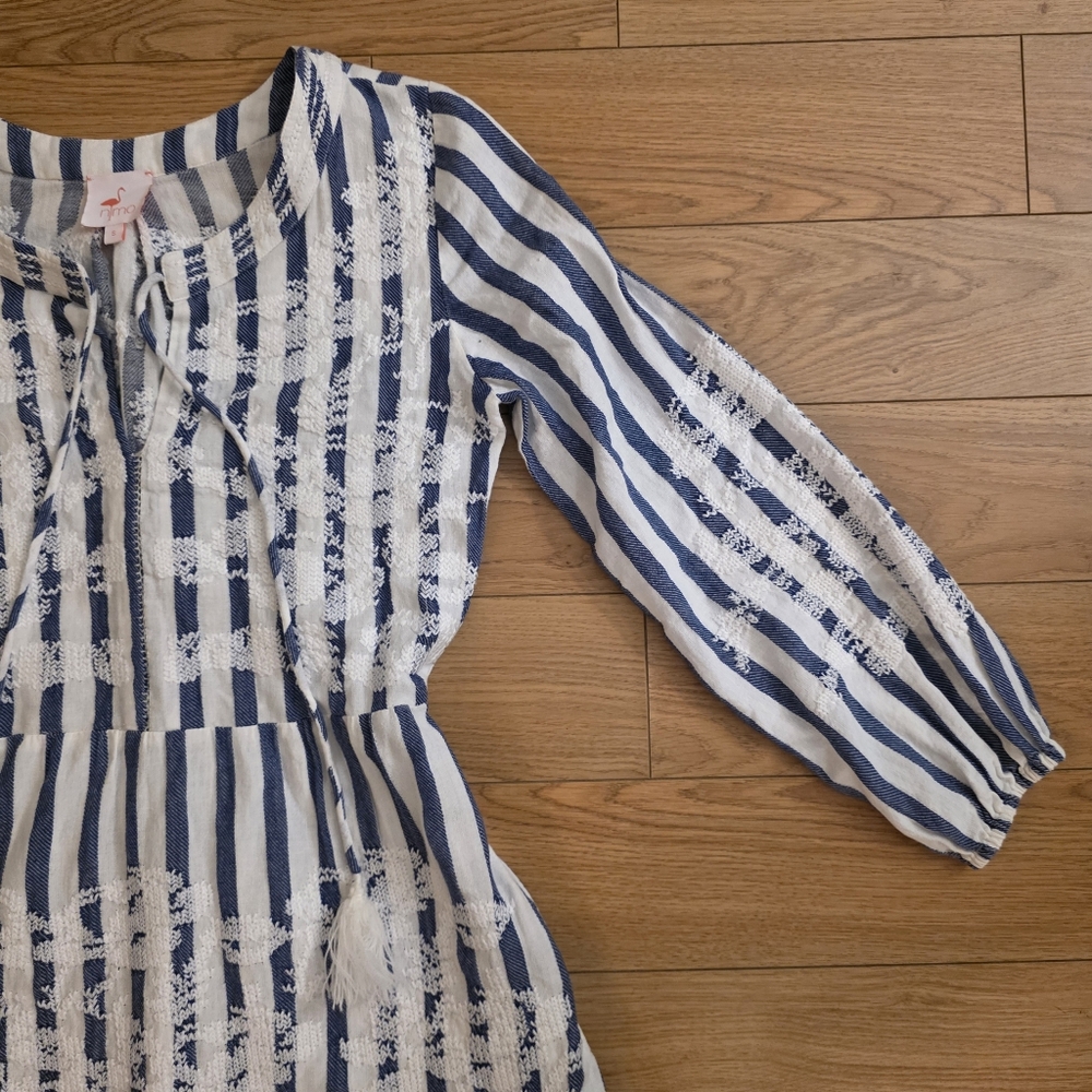 Nimo With Love Long Sleeve Cotton Maxi Dress- S - Picture 8 of 14